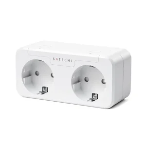 SOMMER OUTLET - Satechi Smart WiFi Stikkontakt - Dobbelt - Apple HomeKit - Ny vare