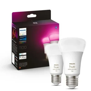 HUE OUTLET - E27 - Philips Hue Color and White Ambiance 1100lm LED pære 2-pak | Gå ikke glip af tilbuddet