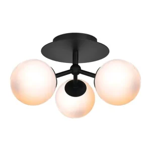 Premium | SOMMER OUTLET - Halo Design - Atom Trio Loftlampe - Opal/Sort - Ø26