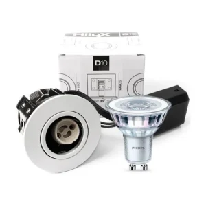 Bestseller - HiluX D10 Hvid indendørs inkl. Philips 4.6W LED spot