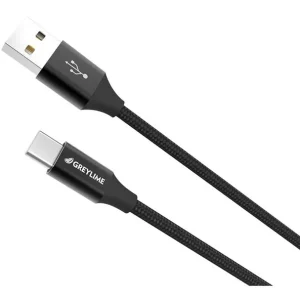 Spar mere | SOMMER OUTLET - GreyLime Braided USB-A til USB-C Kabel Sort 1 m