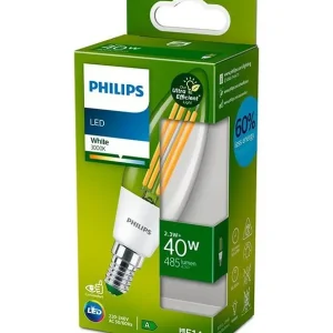 E14 - Philips LED Kertepære - 2.3W - 485lm - 3000K - A-lyskilde - Populært produkt
