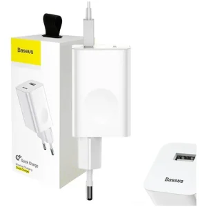 Baseus - Hurtigoplader til opladning af USB-enheder - Hvid | Kundernes favoritter