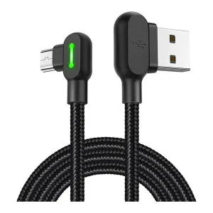 SOMMER OUTLET - USB til Micro USB Kabel Mcdodo CA-5280 LED, 1,2m (Sort) - Klar til levering