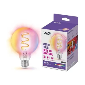 Begrænset antal | WiZ E27 - Color & Tunable White Filament Pære - Globe - WiFi