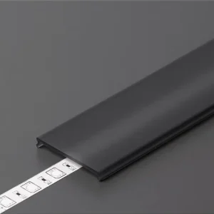 Toppris - Cover til LED Profil - C9 - Click - 2m - Sort