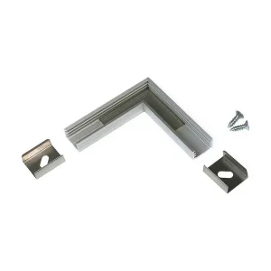 Vinkel til LED Profil SLIM8 - 90° - Anodiseret - Netop kommet
