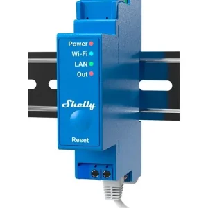 Shelly - Pro 1 - Wi-Fi Relæ Med Potentialfrit Kontaktsæt (110-230VAC) - Sikker betaling
