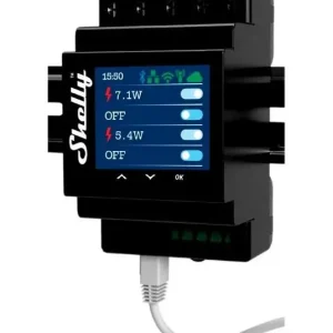 Shelly - Pro 4Pm - Wi-Fi Relæ, 4 Kanaler Med Effektmåling - Godt tilbud