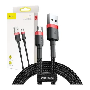 SOMMER OUTLET - Baseus - Cafule Micro USB Cable 2A 3m Black Red - Tilgængelig nu