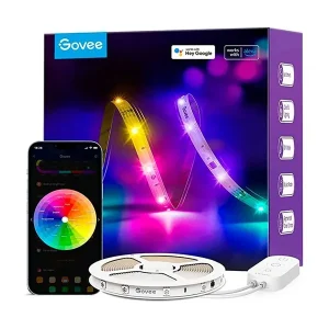 Govee - RGBIC Basic Wi-Fi + Bluetooth LED Strip Lights - 10 Meter | Nyhed