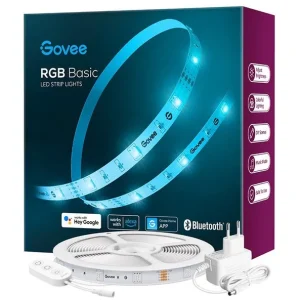 Godt tilbud | Govee - RGB Smart Wi-Fi + Bluetooth LED Strip Lights - 5 Meter
