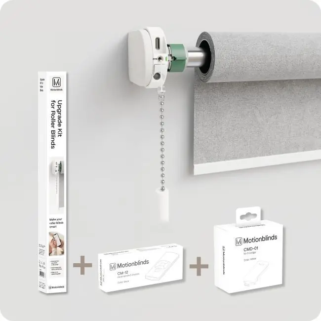 MotionBlinds - Upgrade Kit Starterkit (Roller Blinds + Bridge + 1C Remote) – Alt-i-Én Opgradering - Tilgængelig nu