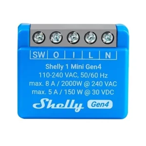 Populær | Shelly - 1 Mini Gen4 - WiFi - Matter - Zigbee