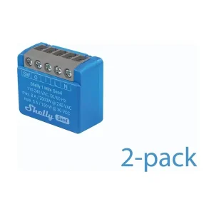 Supergod pris - Shelly 1 Mini Gen4 2-pack
