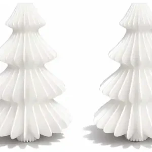 Simiu - Juleophæng - 9 cm - Grantræ - Silkehvid - 2 pak - Bestil online