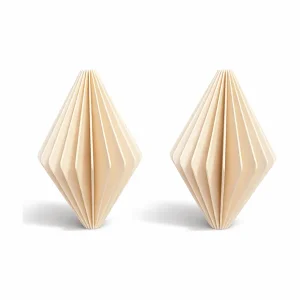 Få tilbage - Simiu - Juleophæng - 9 cm - Diamant - Beige - 2 pak