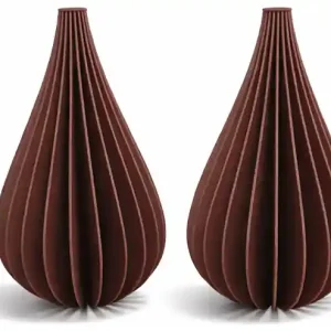 Populært valg | Simiu - Juleophæng - 9 cm - Dråbe - Bordeaux Rød - 2 pak