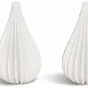 Simiu - Juleophæng - 9 cm - Dråbe - Silkehvid - 2 pak - Køb online