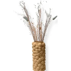 Ekstra rabat | Simiu - PUFFRA - Vase - 20cm - Sand