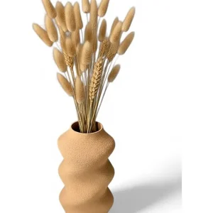 Skarp pris | Simiu - SCRUNCHED - Vase - 21cm - Beige