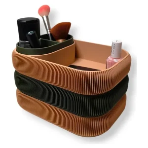 Simiu - STACKSEY - Makeup Stander - Stor - Oliven/Beige - 22 x 14cm - Kundernes valg