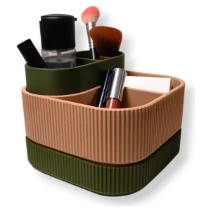 Simiu - STACKSEY CUBE - Makeup Stander - Oliven/Beige - 13 x 16cm - Bestil direkte