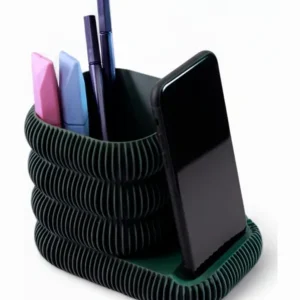 Simiu - LAMEL - Mobil og Blyant Holder - Oliven - 10cm høj - Kampagnepris