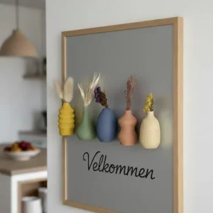 Populært produkt | Simiu - MINI VASES - Magnetisk - 6 cm - 5 stk - Støvet Rosa