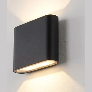 Udsalg | LEDlife DuoLume 8W Væglampe Sort Inkl. Lyskilde IP65 Inde/Ude 230V 650lm RA 80