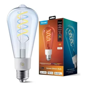 Klar til afsendelse - Govee - E27 Smart Edison Light Bulb 500lm