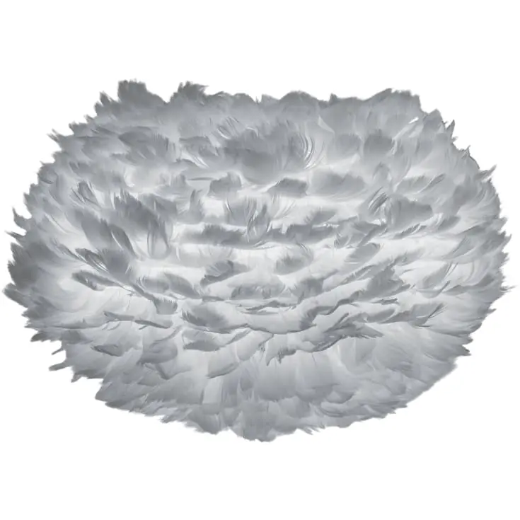 Umage Eos fjerlampeskærm, grå, Ø45 cm | Bestil online