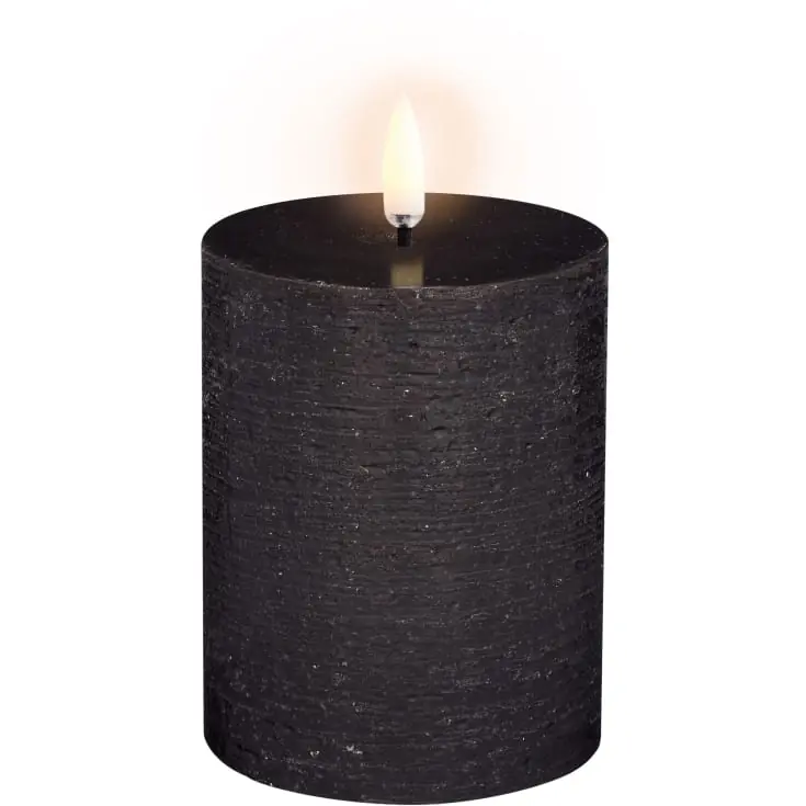 4 stk Uyuni LED bloklys, batteri, sort - Kun få tilbage