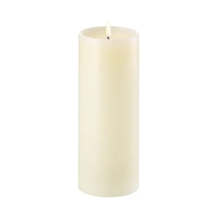4 stk Uyuni LED bloklys, batteri, råhvid | Kun denne uge