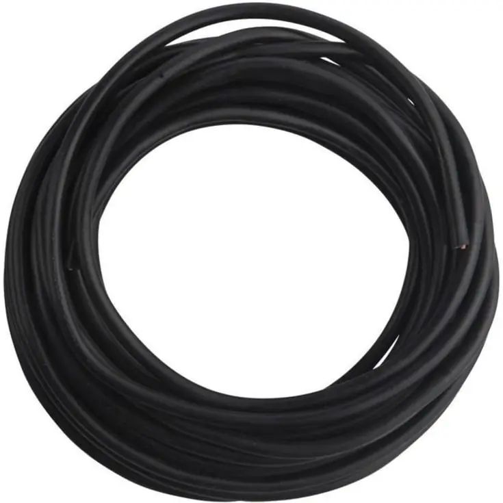 Tidsbegrænset tilbud | Rund plastledning PKL 2x0,75 mm², sort, 10 meter