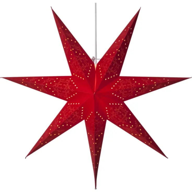 Bestseller | Star Trading Sensy julestjerne med lys, 70 cm, rød