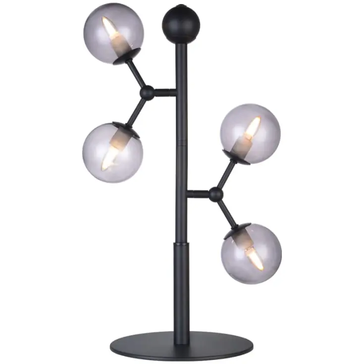 Halo Design Atom bordlampe, røgfarvet - Kan bestilles