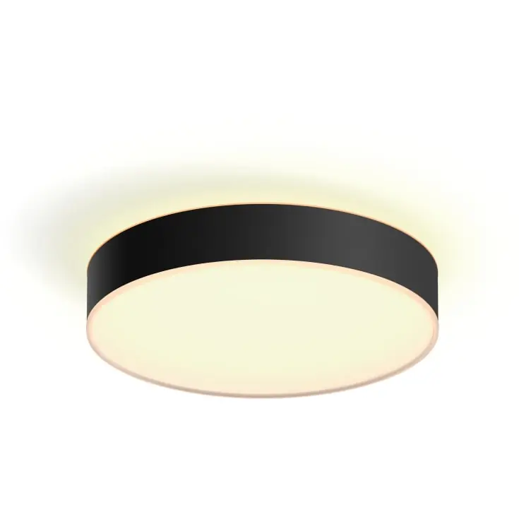 Tryg betaling - Philips Hue Enrave plafond, sort, Ø38 cm