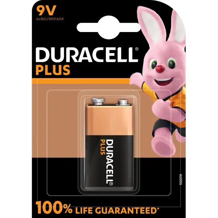 Særpris | Duracell Plus 9V batteri, 1 stk.