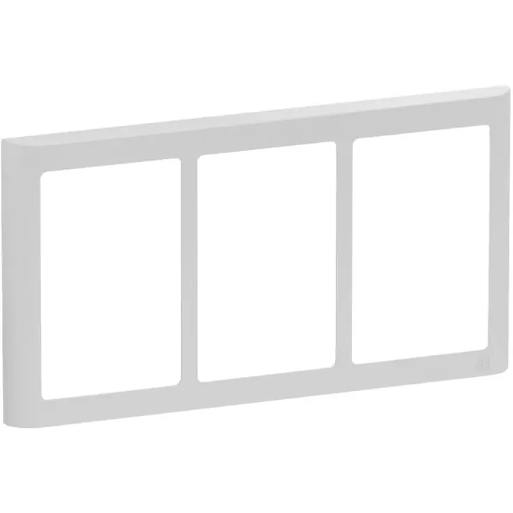 Sidste chance | LK Fuga Soft 63 ramme, 3x1,5 modul, vandret, lysegrå