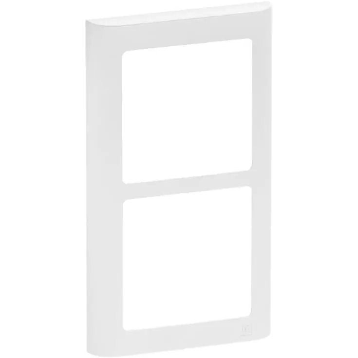 LK Fuga Soft 63 ramme, 2x1 modul, lodret, hvid | Nyt i shoppen
