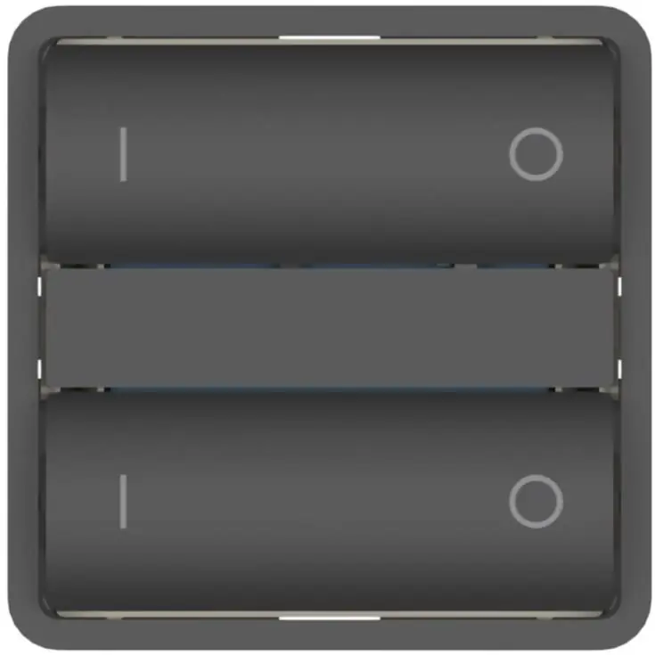Særtilbud - LAB3D Zigbee kontakt/lysdæmper til LK Fuga, tænd/sluk - koksgrå