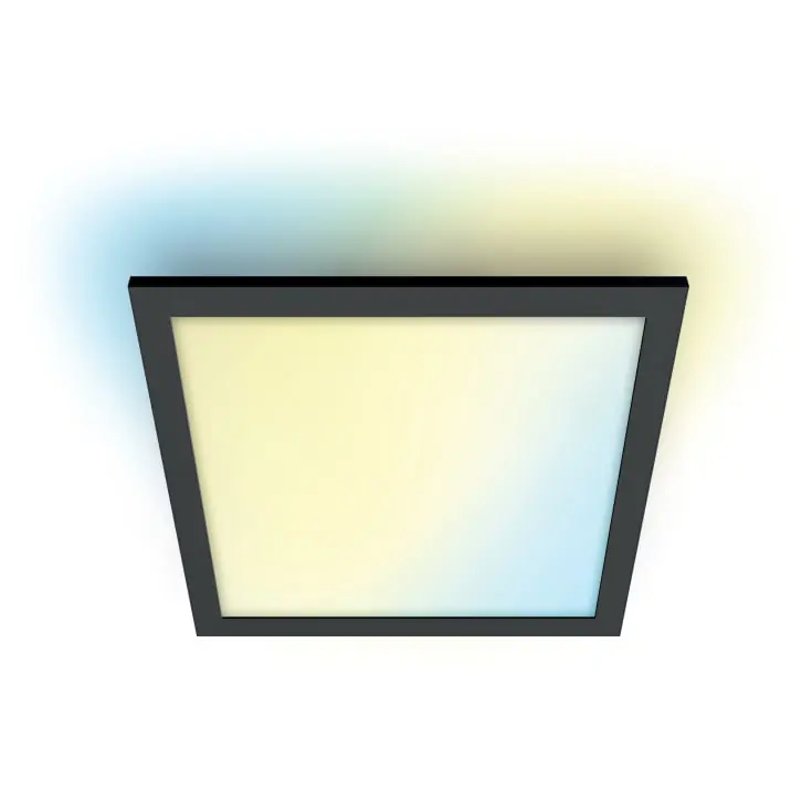 Wiz Superslim panel, justerbar hvid, sort, 60x60 cm | Favorit blandt kunder