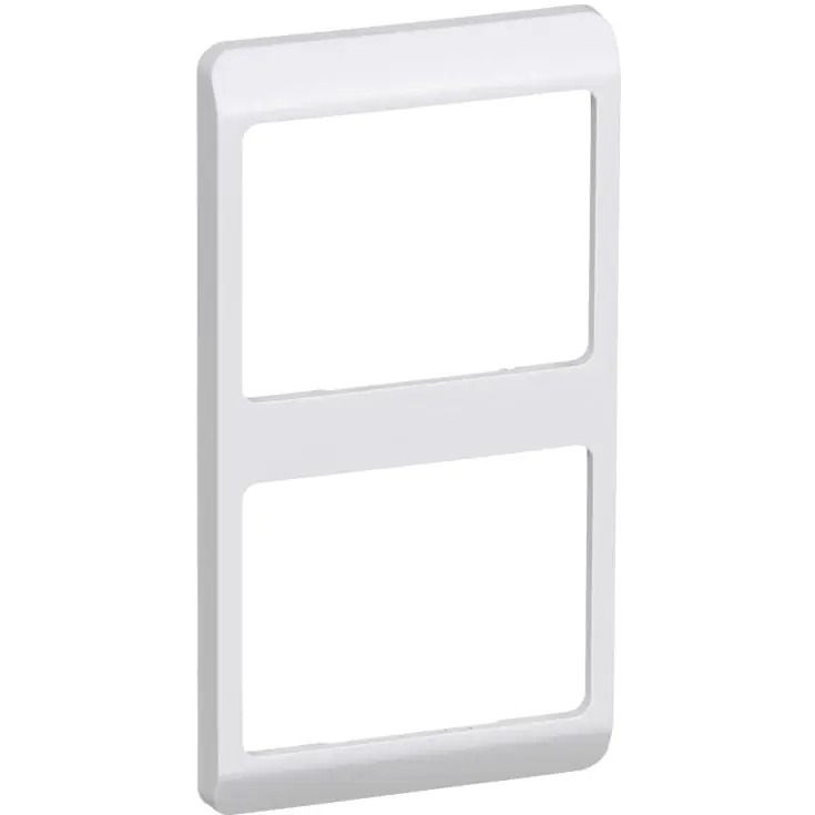 LK Opus 66 ramme, 2 modul, lodret, hvid | Høj kvalitet