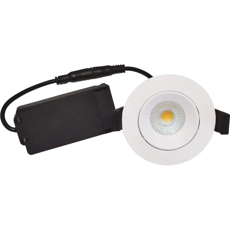 Begrænset lager - Nordtronic Velia Low Profile indbygningsspot, mat hvid, 4000K