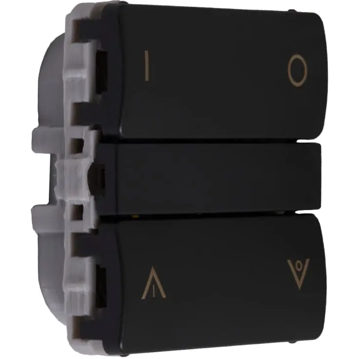 Tilbud - Smartkontakten Zigbee batteritryk til LK Fuga, op/ned, grå