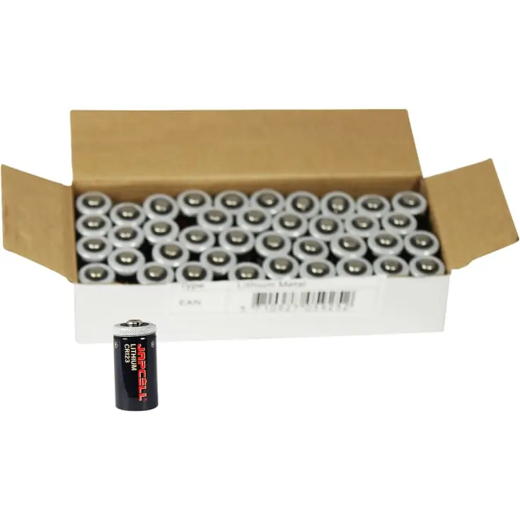 Hurtig forsendelse | Japcell CR123 batterier, 40 stk.