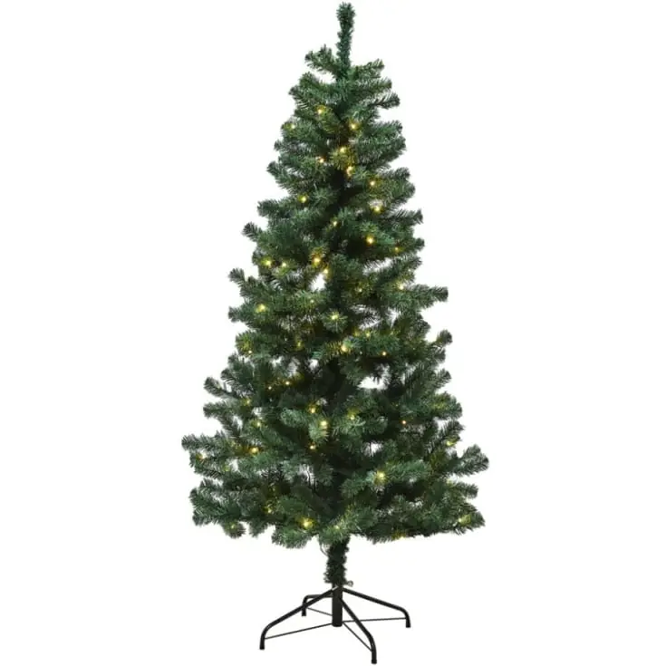 Nordic Winter Alex kunstigt juletræ med lys, 140 x 74 cm | Populært produkt