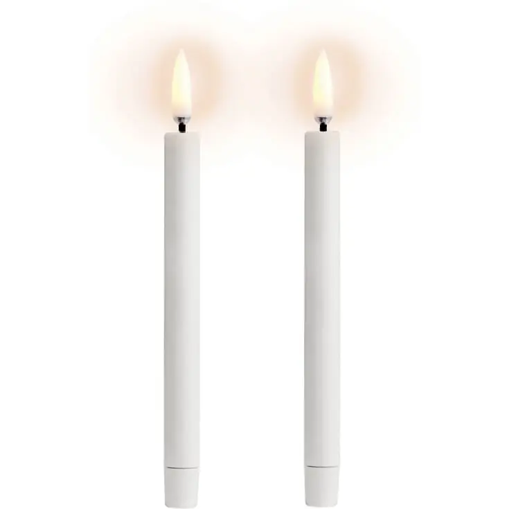 Netop kommet - Uyuni LED kronelys, batteri, hvid