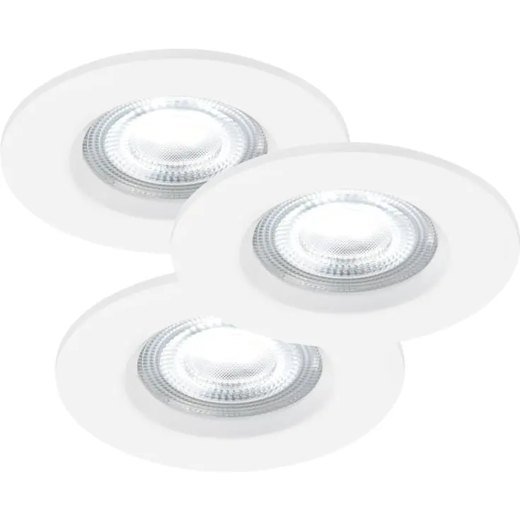 Bestil online | Nordlux Smart Don indbygningsspot, hvid, 3-pak